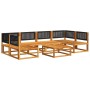 Set de sofás de jardín con cojines 7 pzas madera maciza acacia de , Conjuntos de jardín - Ref: Foro24-3278886, Precio: 666,31...