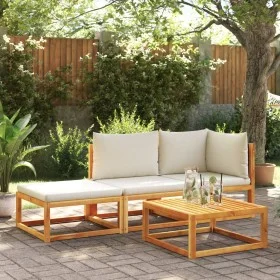 Set de sofás de jardín con cojines 3 pzas madera maciza acacia de , Conjuntos de jardín - Ref: Foro24-3278890, Precio: 284,46...