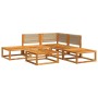Set de sofás de jardín con cojines 6 pzas madera maciza acacia de , Sofás de exterior - Ref: Foro24-3278846, Precio: 555,96 €...