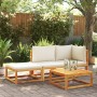 Set de sofás de jardín con cojines 3 pzas madera maciza acacia de , Sofás de exterior - Ref: Foro24-3278867, Precio: 319,46 €...