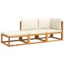 Set de sofás de jardín con cojines 3 pzas madera maciza acacia de , Sofás de exterior - Ref: Foro24-3278867, Precio: 319,46 €...