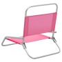 Sillas de playa plegables 2 unidades tela rosa de vidaXL, Sillas de jardín - Ref: Foro24-310372, Precio: 68,47 €, Descuento: %