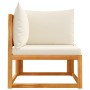 Sofá de jardín de esquina con cojines madera maciza de acacia de , Sofás de exterior - Ref: Foro24-4008164, Precio: 147,06 €,...