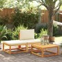Set de sofás de jardín con cojines 3 pzas madera maciza acacia de , Sofás de exterior - Ref: Foro24-4008166, Precio: 242,27 €...