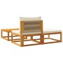 Set de sofás de jardín con cojines 3 pzas madera maciza acacia de , Sofás de exterior - Ref: Foro24-4008166, Precio: 242,27 €...