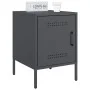 Mesitas de noche 2 unidades acero gris antracita 36x39x50,5 cm de , Mesitas de noche - Ref: Foro24-842915, Precio: 79,38 €, D...