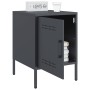 Mesitas de noche 2 unidades acero gris antracita 36x39x50,5 cm de , Mesitas de noche - Ref: Foro24-842915, Precio: 94,40 €, D...
