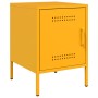 Mesitas de noche 2 uds acero amarillo mostaza 36x39x50,5 cm de , Mesitas de noche - Ref: Foro24-842917, Precio: 94,40 €, Desc...