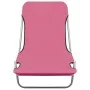 Tumbonas plegables 2 unidades acero y tela rosa de vidaXL, Tumbonas - Ref: Foro24-310345, Precio: 93,28 €, Descuento: %