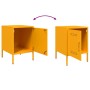 Mesitas de noche 2 uds acero amarillo mostaza 36x39x50,5 cm de , Mesitas de noche - Ref: Foro24-842917, Precio: 94,40 €, Desc...