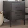 Mesita de noche acero negro 36x39x50,5 cm de , Mesitas de noche - Ref: Foro24-842922, Precio: 67,66 €, Descuento: %