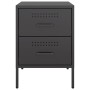 Mesita de noche acero negro 36x39x50,5 cm de , Mesitas de noche - Ref: Foro24-842922, Precio: 67,66 €, Descuento: %