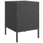 Mesita de noche acero negro 36x39x50,5 cm de , Mesitas de noche - Ref: Foro24-842922, Precio: 67,66 €, Descuento: %