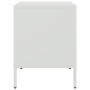 Mesita de noche de acero blanco 36x39x50,5 cm de , Mesitas de noche - Ref: Foro24-842920, Precio: 55,41 €, Descuento: %
