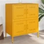 Aparador de acero amarillo mostaza 68x39x79 cm de , Aparadores - Ref: Foro24-842955, Precio: 109,11 €, Descuento: %