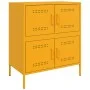 Aparador de acero amarillo mostaza 68x39x79 cm de , Aparadores - Ref: Foro24-842955, Precio: 109,11 €, Descuento: %