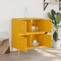 Aparador de acero amarillo mostaza 68x39x79 cm de , Aparadores - Ref: Foro24-842955, Precio: 109,11 €, Descuento: %