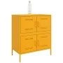 Aparador de acero amarillo mostaza 68x39x79 cm de , Aparadores - Ref: Foro24-842955, Precio: 109,11 €, Descuento: %