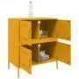 Aparador de acero amarillo mostaza 68x39x79 cm de , Aparadores - Ref: Foro24-842955, Precio: 109,11 €, Descuento: %