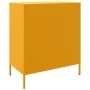 Aparador de acero amarillo mostaza 68x39x79 cm de , Aparadores - Ref: Foro24-842955, Precio: 109,11 €, Descuento: %