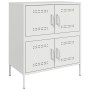 Aparador de acero blanco 68x39x79 cm de , Aparadores - Ref: Foro24-842957, Precio: 110,51 €, Descuento: %