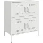Aparador de acero blanco 68x39x79 cm de , Aparadores - Ref: Foro24-842957, Precio: 109,25 €, Descuento: %