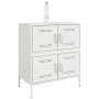 Aparador de acero blanco 68x39x79 cm de , Aparadores - Ref: Foro24-842957, Precio: 110,51 €, Descuento: %