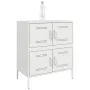 Aparador de acero blanco 68x39x79 cm de , Aparadores - Ref: Foro24-842957, Precio: 109,25 €, Descuento: %