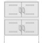 Aparador de acero blanco 68x39x79 cm de , Aparadores - Ref: Foro24-842957, Precio: 110,51 €, Descuento: %