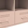 Mueble para TV acero rosa 100,5x39x50,5 cm de , Muebles TV - Ref: Foro24-843037, Precio: 121,98 €, Descuento: %