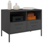 Mueble para TV acero negro 68x39x50,5 cm de , Muebles TV - Ref: Foro24-843042, Precio: 89,70 €, Descuento: %