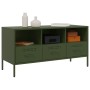 Mueble para TV acero verde oliva 100,5x39x50,5 cm de , Muebles TV - Ref: Foro24-843040, Precio: 123,23 €, Descuento: %