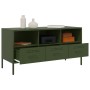 Mueble para TV acero verde oliva 100,5x39x50,5 cm de , Muebles TV - Ref: Foro24-843040, Precio: 123,23 €, Descuento: %
