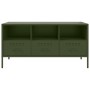 Mueble para TV acero verde oliva 100,5x39x50,5 cm de , Muebles TV - Ref: Foro24-843040, Precio: 123,23 €, Descuento: %