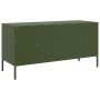 Mueble para TV acero verde oliva 100,5x39x50,5 cm de , Muebles TV - Ref: Foro24-843040, Precio: 123,23 €, Descuento: %