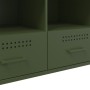 Mueble para TV acero verde oliva 100,5x39x50,5 cm de , Muebles TV - Ref: Foro24-843040, Precio: 123,23 €, Descuento: %