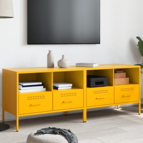 Muebles para TV 2 unidades acero amarillo mostaza 68x39x50,5 cm de , Muebles TV - Ref: Foro24-843049, Precio: 175,34 €, Descu...