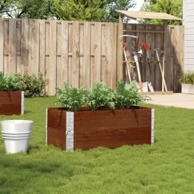 Jardinera de madera maciza de pino marrón 100x50 cm by , Pots and planters - Ref: Foro24-3295394, Price: 64,29 €, Discount: %