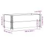 Jardinera de madera maciza de pino marrón 100x50 cm de , Maceteros y jardineras - Ref: Foro24-3295394, Precio: 64,29 €, Descu...