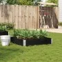 Jardinera de madera maciza de pino negra 100x100 cm de , Maceteros y jardineras - Ref: Foro24-3295396, Precio: 41,72 €, Descu...