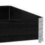 Jardinera de madera maciza de pino negra 100x100 cm de , Maceteros y jardineras - Ref: Foro24-3295396, Precio: 41,72 €, Descu...