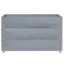 Jardinera de madera maciza de pino gris 100x100 cm de , Maceteros y jardineras - Ref: Foro24-3295433, Precio: 103,09 €, Descu...