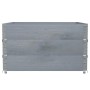 Jardinera de madera maciza de pino gris 100x100 cm de , Maceteros y jardineras - Ref: Foro24-3295433, Precio: 121,17 €, Descu...