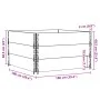 Jardinera de madera maciza de pino gris 100x100 cm de , Maceteros y jardineras - Ref: Foro24-3295433, Precio: 103,09 €, Descu...