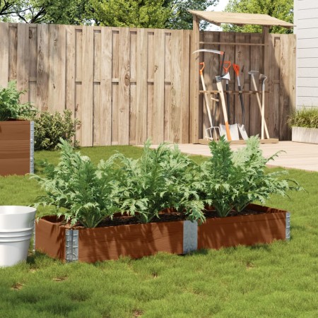 Jardinera de madera maciza de pino marrón 150x50 cm de , Maceteros y jardineras - Ref: Foro24-3295406, Precio: 53,19 €, Descu...