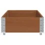 Jardinera de madera maciza de pino marrón 150x50 cm de , Maceteros y jardineras - Ref: Foro24-3295406, Precio: 48,88 €, Descu...