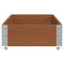 Jardinera de madera maciza de pino marrón 150x50 cm de , Maceteros y jardineras - Ref: Foro24-3295406, Precio: 53,19 €, Descu...