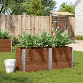 Jardinera de madera maciza de pino marrón 150x50 cm de , Maceteros y jardineras - Ref: Foro24-3295438, Precio: 139,66 €, Desc...