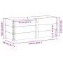 Jardinera de madera maciza de pino marrón 150x50 cm de , Maceteros y jardineras - Ref: Foro24-3295438, Precio: 139,66 €, Desc...