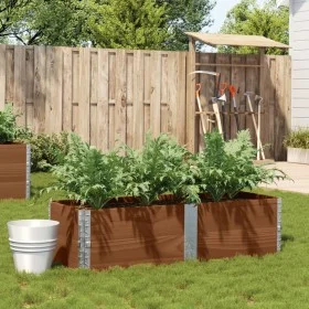Jardinera de madera maciza de pino marrón 150x50 cm de , Maceteros y jardineras - Ref: Foro24-3295410, Precio: 89,43 €, Descu...